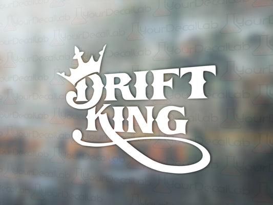 Drift King Crown Decal - Many Colors & Sizes