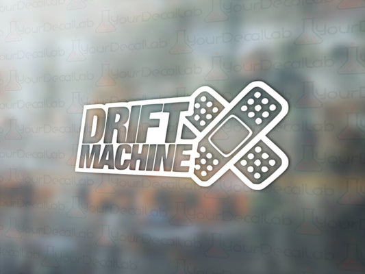 Drift Machine Bandaid Decal - Many Colors & Sizes