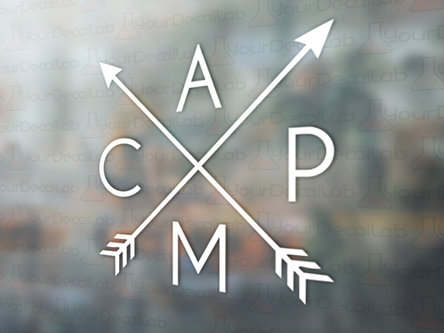 Camp Arrows Decal - Many Colors & Sizes