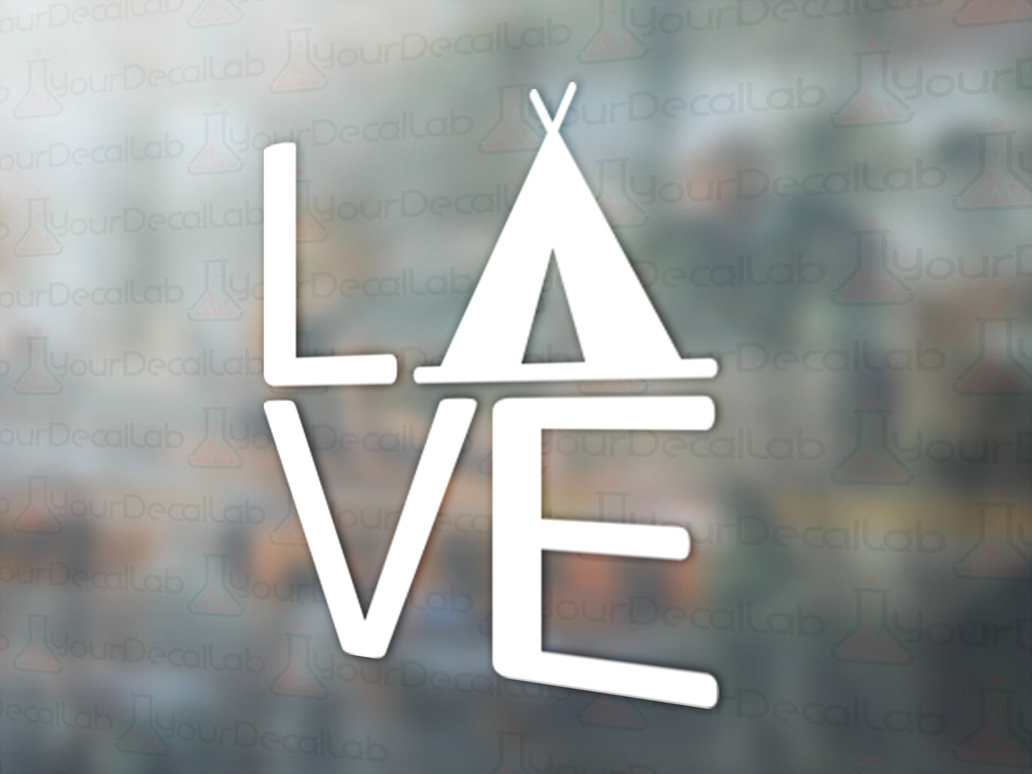 Love Camping Decal - Many Colors & Sizes