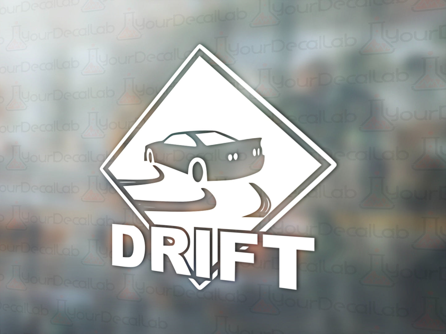 Drift Sign Decal - Many Colors & Sizes