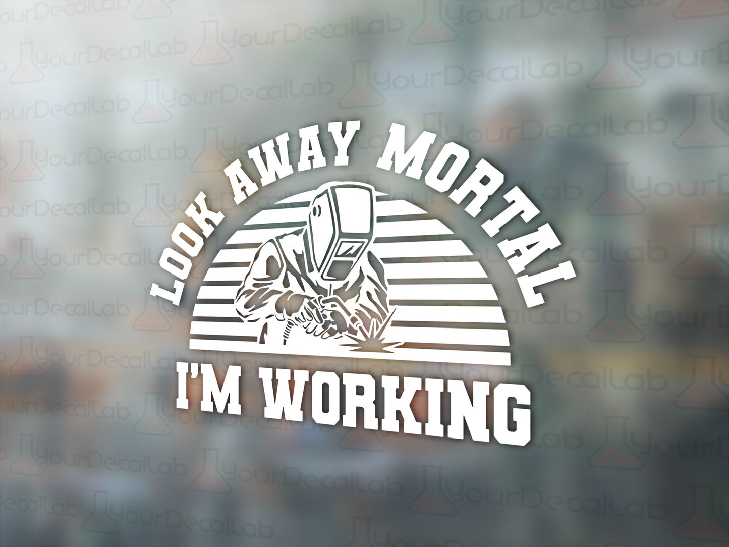 Look Away Mortal Decal - Many Colors & Sizes