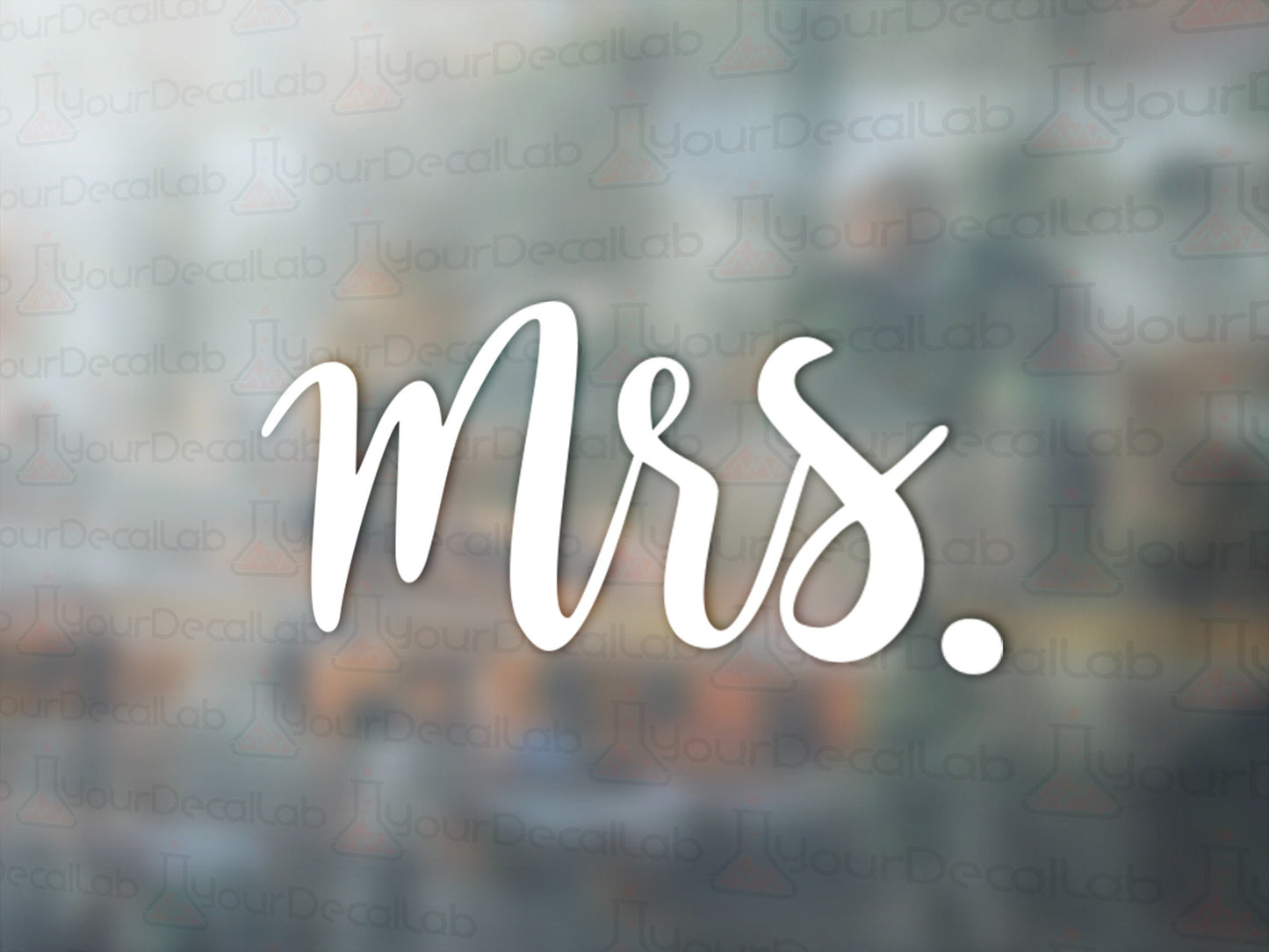 Mrs. Wedding Decal - Many Colors & Sizes