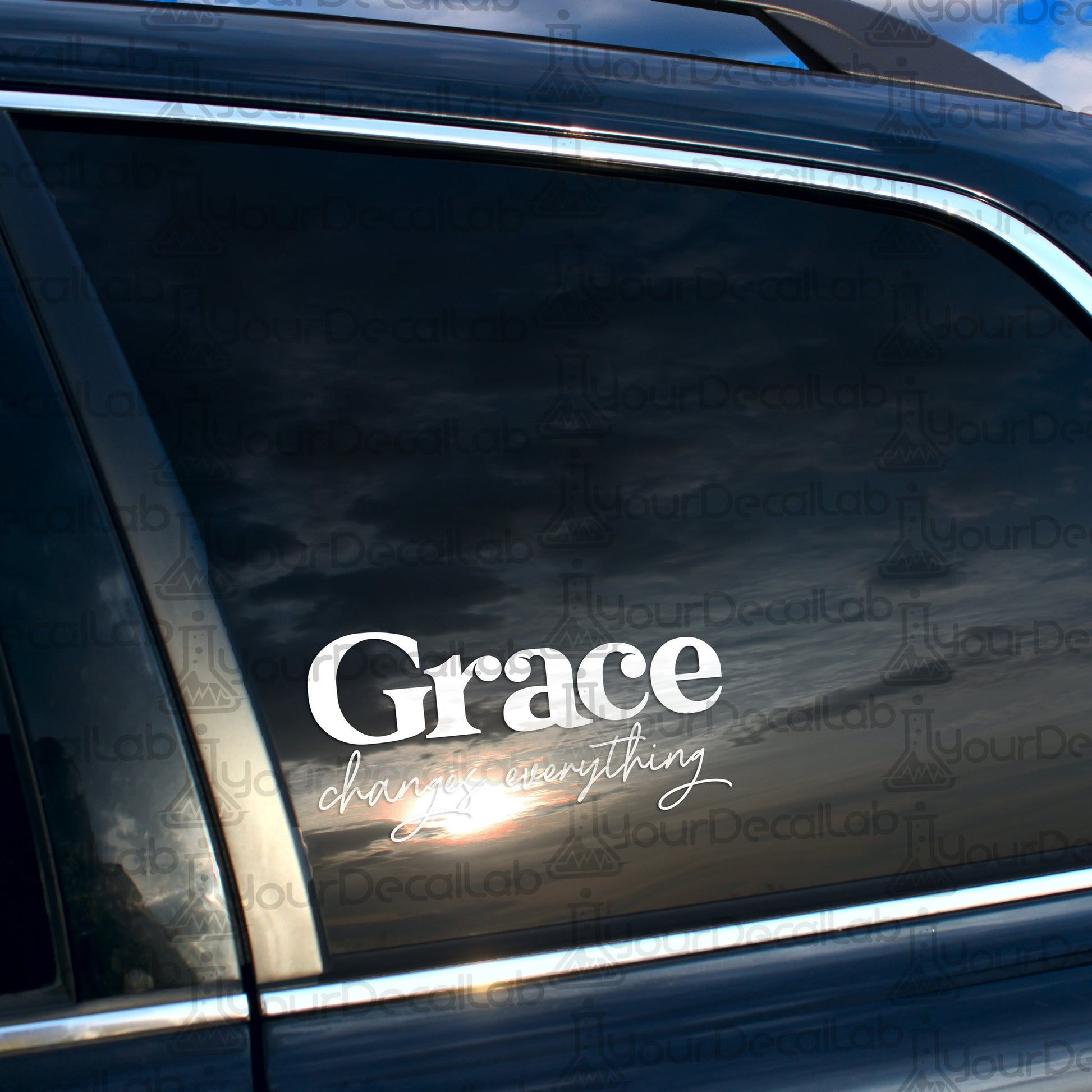 a close up of a car with the word grace on it