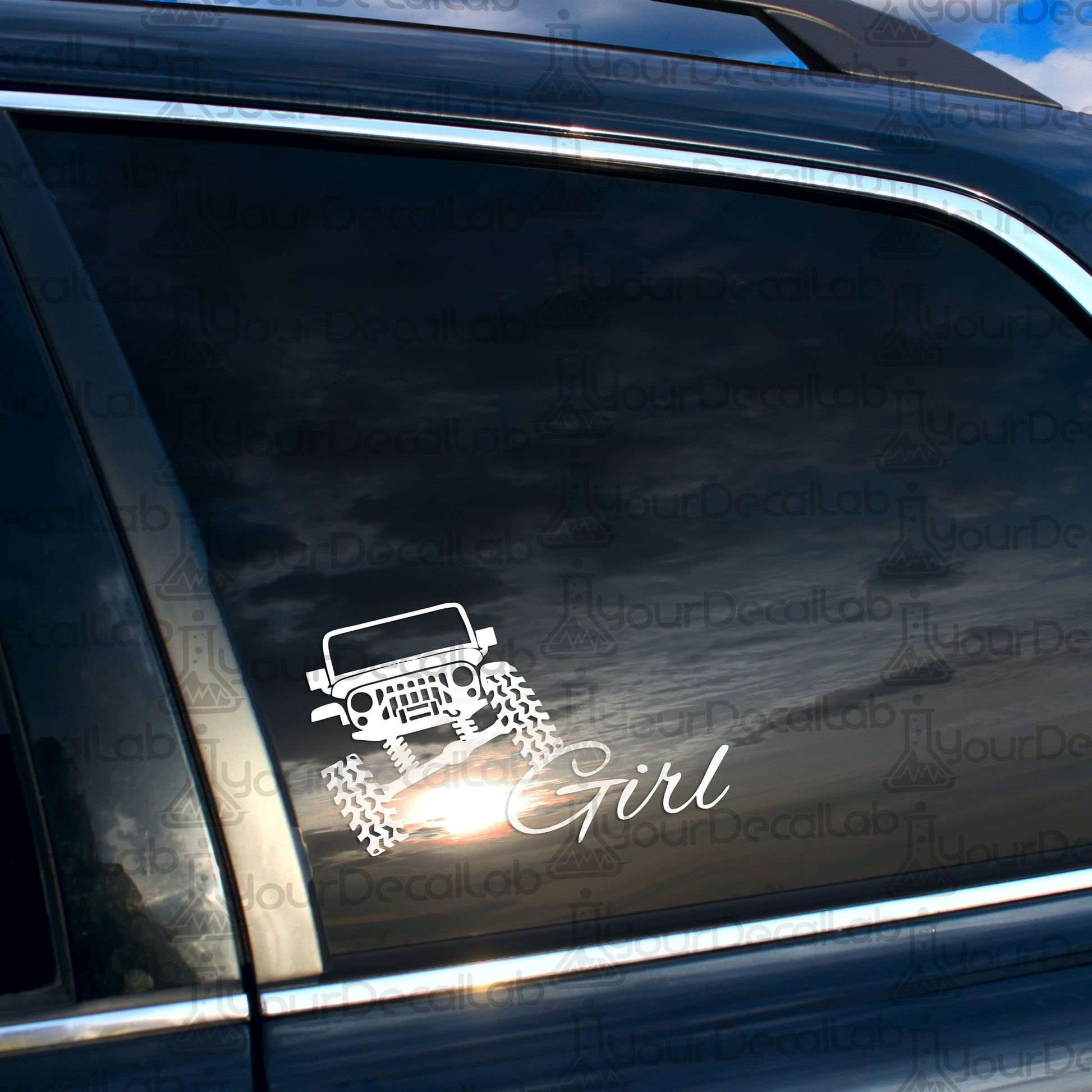 a car with the word girl on it